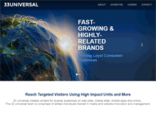 Tablet Screenshot of 33universal.com